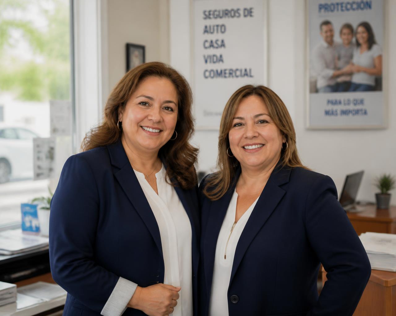 Photo placeholder representing Patricia and Rachal of ABBA Resource & Insurance Services, standing together in their local office